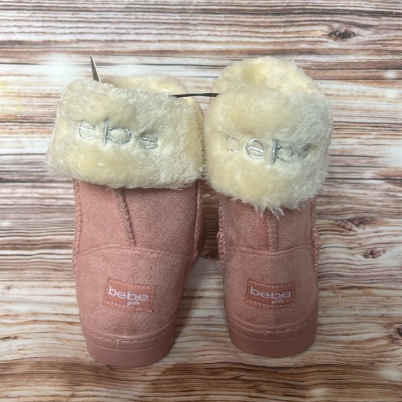 Bebe Pink Faux Fur Lined Boots Girls 11 - Picture 7 of 8